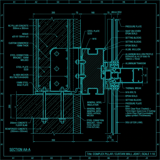CAD Section Drawing